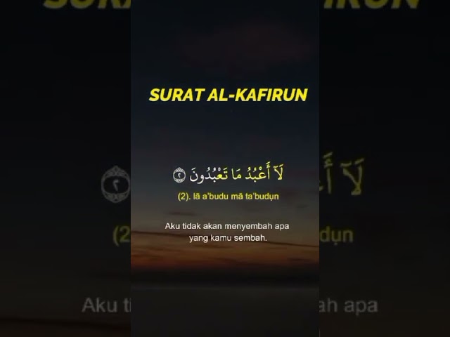 surah Al Kafirun merdu class=