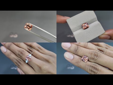 Brauner zirkon kissenförmiger 4,46 karat, Tansania Video  № 1