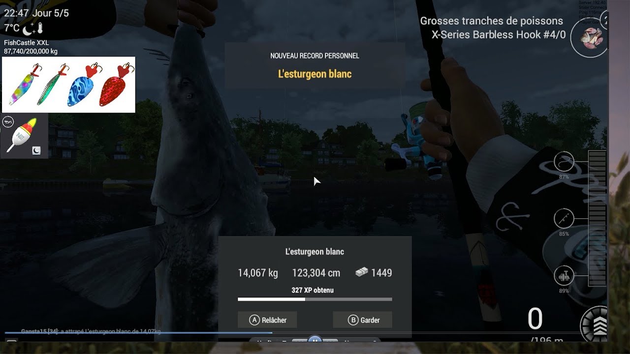 Fishing Planet Gameplay 6 Peche De Nuit Unique Poisson Chat Esturgeon