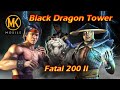 THE SACRIFICIAL LAMB STRATEGY | MK Mobile: Fatal Black Dragon Tower Battle 200 (2nd run)