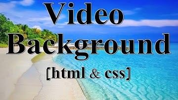 Full Screen Video Background with HTML & CSS || Anish Web