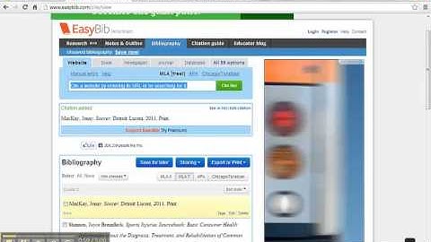 Using EasyBib to Create MLA Bibliography