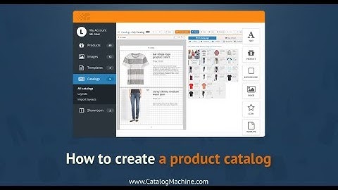 How to create a product catalog