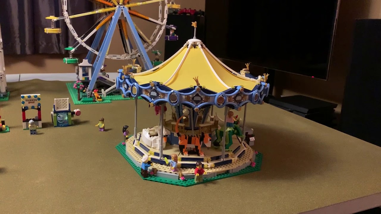 Lego Fairgrounds layout. Lego Roller Coaster - YouTube