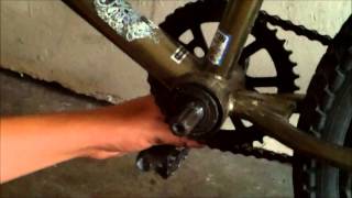 how to take off bmx cranks