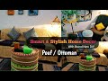 बहुत ही कम खर्च में बनाए Stylish Coffee table ||  DIY Home Decor Ideas with Ottoman using waste