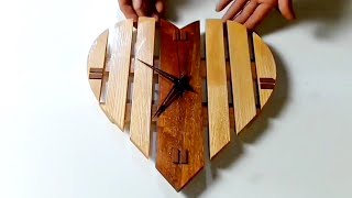 Woodworking - How to make a wooden clock from scrap wood