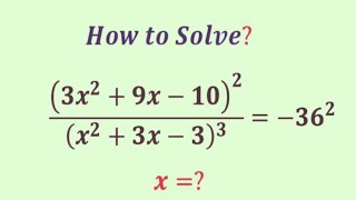 Germany Math Olympiad question  | can you solve this rational equation without this trick | X=?