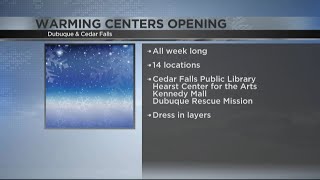 Multiple warming centers open in Dubuque, Cedar Falls