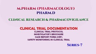 7th Series -  Clinical trial documentation