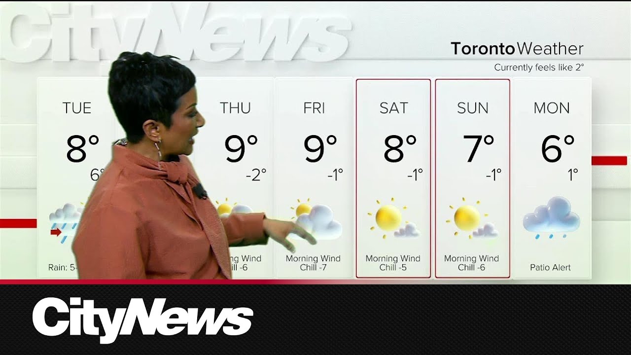 Rain and wind Tuesday as cooler mornings ahead - YouTube