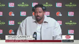 Myles Garrett Gives His Thoughts on the Browns & Their Win Over the Dolphins - Sports4CLE, 10/20/25