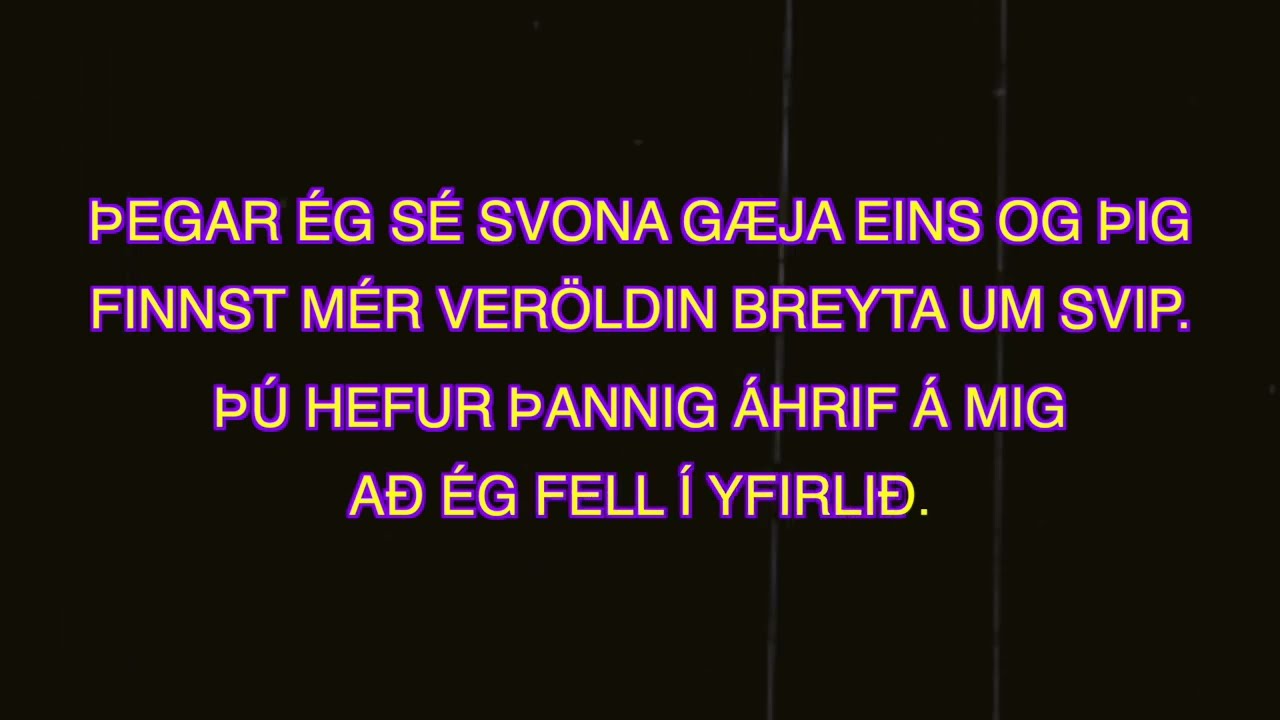 Dúkkulísurnar - Svarthvíta hetjan mín (Karókí)