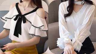 beautiful styles of blouse and top sleeves designs