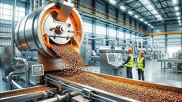 Inside a Mega Coffee Factory — From Bean to Cup (Full Process)
