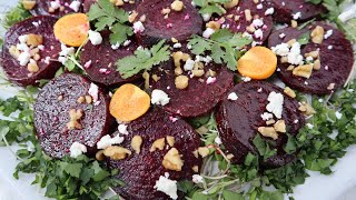 Wood Fire Oven Roasted Beetroot Salad Recipe - Heghineh Cooking Show