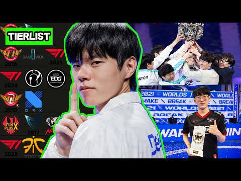 Los Mejores Campeónes de los Worlds (2011-2025) | Tierlist ft.@CocaRebuild