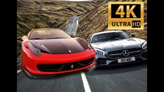 GT3 458 FERRARI vs AMG 4 K