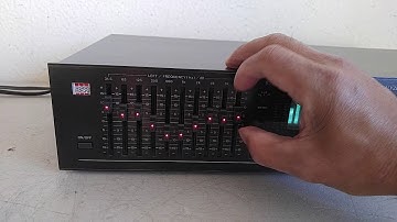 Vintage BSR EQ-3000 10-Band Equalizer & Spectrum Analyzer Demo