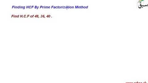 Count Down math Oxford class 6 chapter 4 relates exercise 4a find HCF by prime factorization method