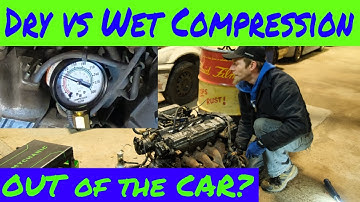 DRY vs WET compression test on an engine. While it