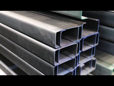 Video: Perfil Perforado En Forma De C: Perfil De Montaje Con Orificios Para Estructuras Metálicas, Metal 80x40x3.0 Mm, Galvanizado Y Otros Tipos