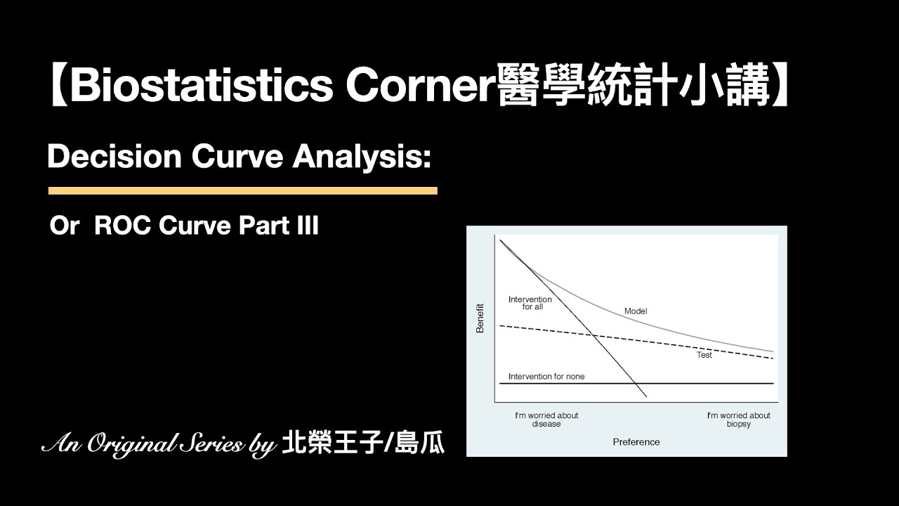 【Biostatistics Corner醫學統計小講】Decision Curve Analysis / ROC Curve Part ...