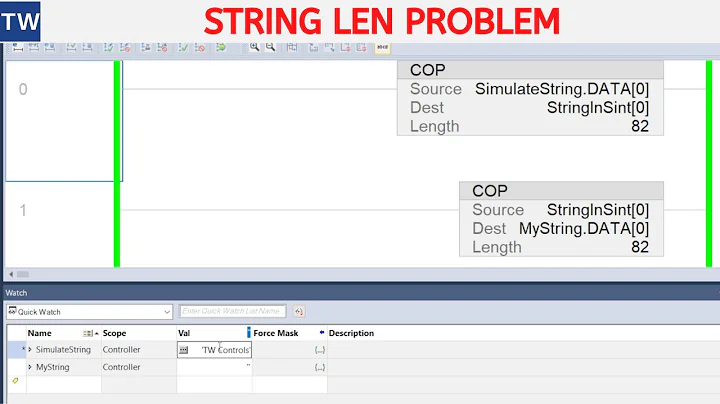 Simulating String LEN Problem for PLC Riddle in Studio 5000