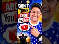 Don't think about YouTube ❌