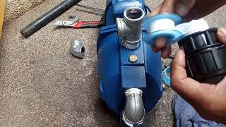 bagong pump motor, ako gi install ug fittings, para gigop sa overflow...