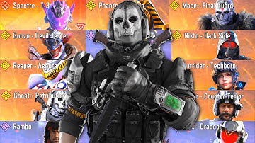I REVEALED ALL MYTHIC + LEGENDARY CHARACTERS in COD MOBILE