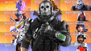 I REVEALED ALL MYTHIC + LEGENDARY CHARACTERS in COD MOBILE screenshot 4