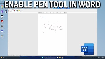 How To Enable Pen Draw Tool in Microsoft Word - Easy Fix