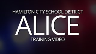 Hamilton City School District ALICE Training