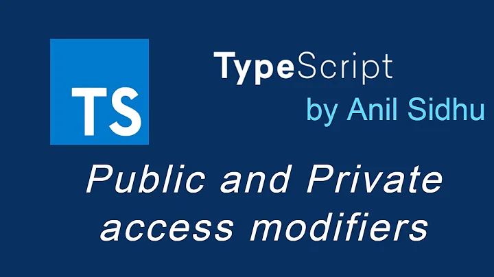 Typescript tutorial #27 Public and Private access modifiers