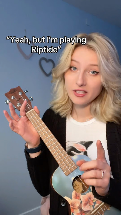 Only song I can play 😅 #ukulele #riptide #ukuleleplayer #musicmemes