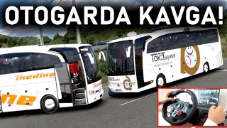 OTOGARDA YOL KAVGASI! DAYAK YEDİM ETS 2 MOD Logitech G29