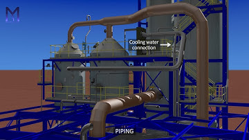 Plant Design Animation PDMS to BLENDER - FM PRODUCTIONS