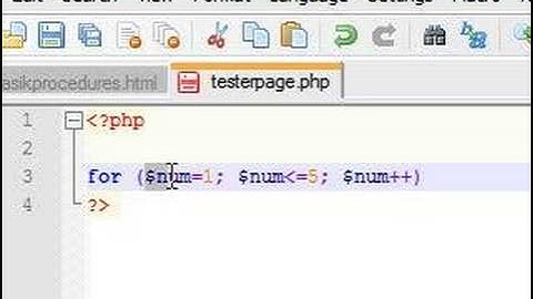 PHP Tutorial - 9 - For Loop