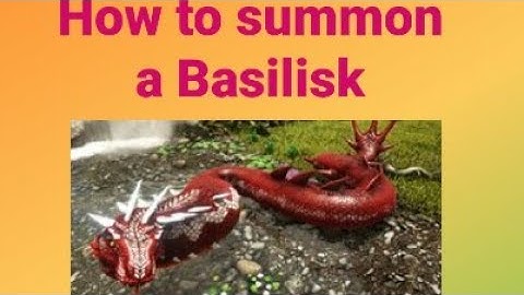 ARK: Survival Evolved I How to summon a Basilisk