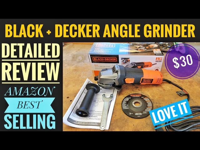 Buy Black + Decker 115mm Angle Grinder & 5 Cutting Discs - 710W