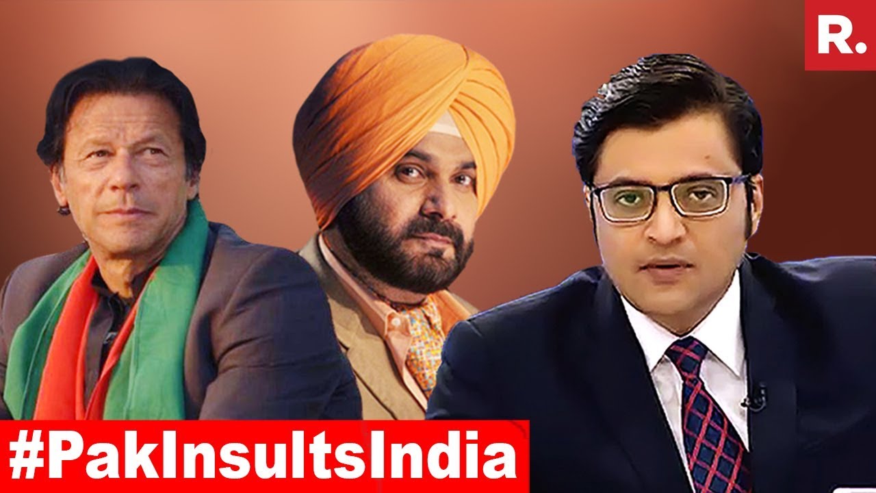 Navjot Singh Sidhu Praises Pakistan, Imran Khan Insults India | The Debate  With Arnab Goswami - YouTube