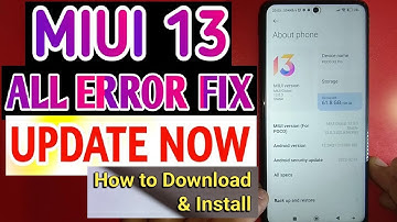 HOW TO INSTALL MIUI 13 IN PAKISTAN STABLE UPDATE WITHOUT ANY ERRORS | HOW TO INSTALL MIUI 13 UPDATE