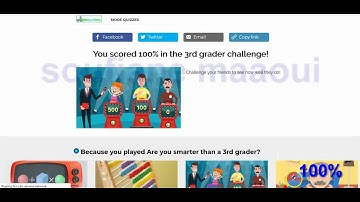Are you smarter than a 3rd grader Quiz 2020 Answers 100%