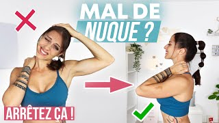 5 exercices ULTRA EFFICACES pour SOULAGER LA NUQUE ou vos douleurs cervicales !