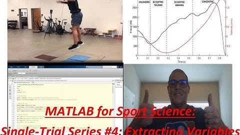 Working with Individual Trials #4: Variable Extraction and Calculation for The Countermovement Jump
