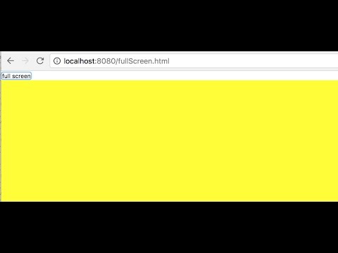WebGL Native Fullscreen - ProgrammingTIL WebGL Video Tutorial Screencast 0011