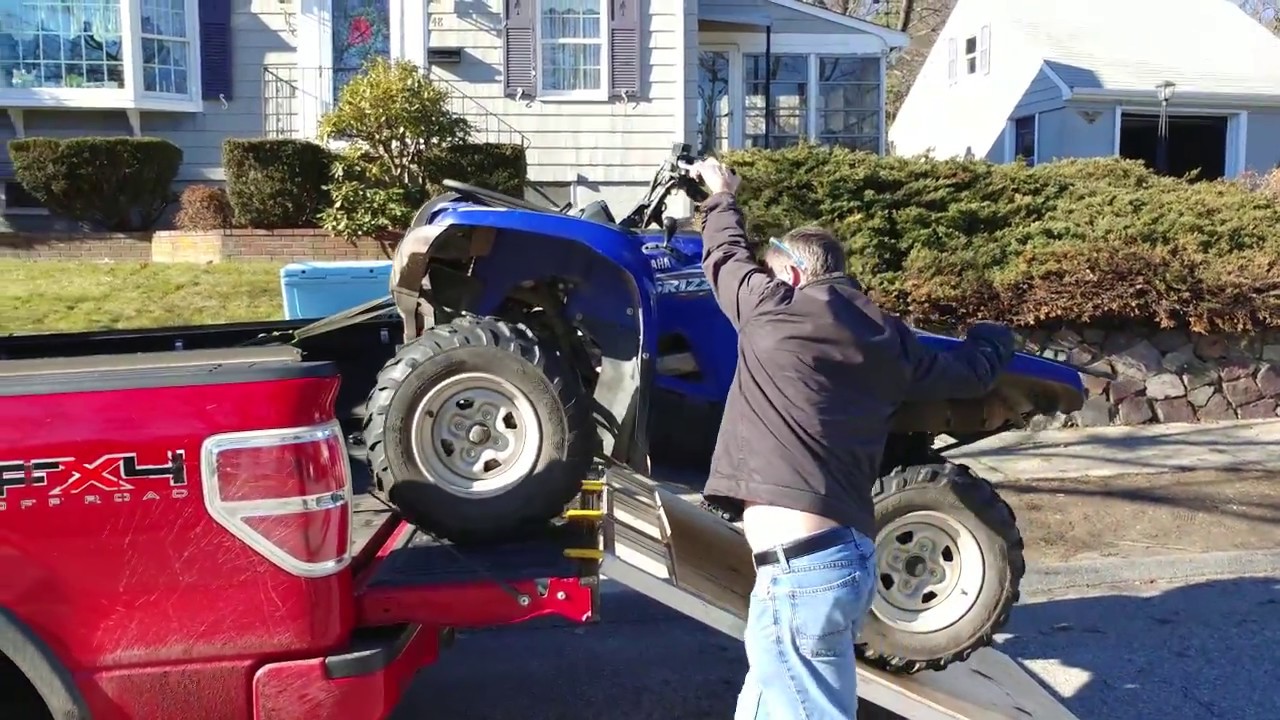 How to safely load a four wheeler whether running or disabled with ...