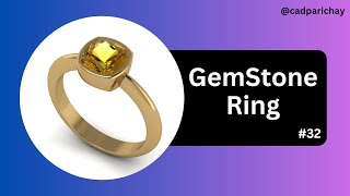 How To Design GemStone ring In 3d || Gemvision Matrix 9 Tutorial #32