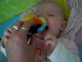 Lotte heeft lol met mama